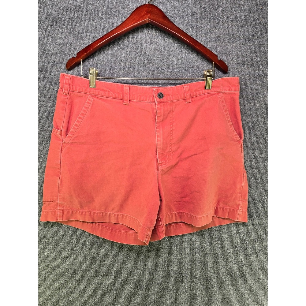 Patagonia Mens Stand Up Shorts 36 Red Organic Cotton Canvas 5 Inch Inseam